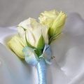 butonierka ślubna,róża niebieska